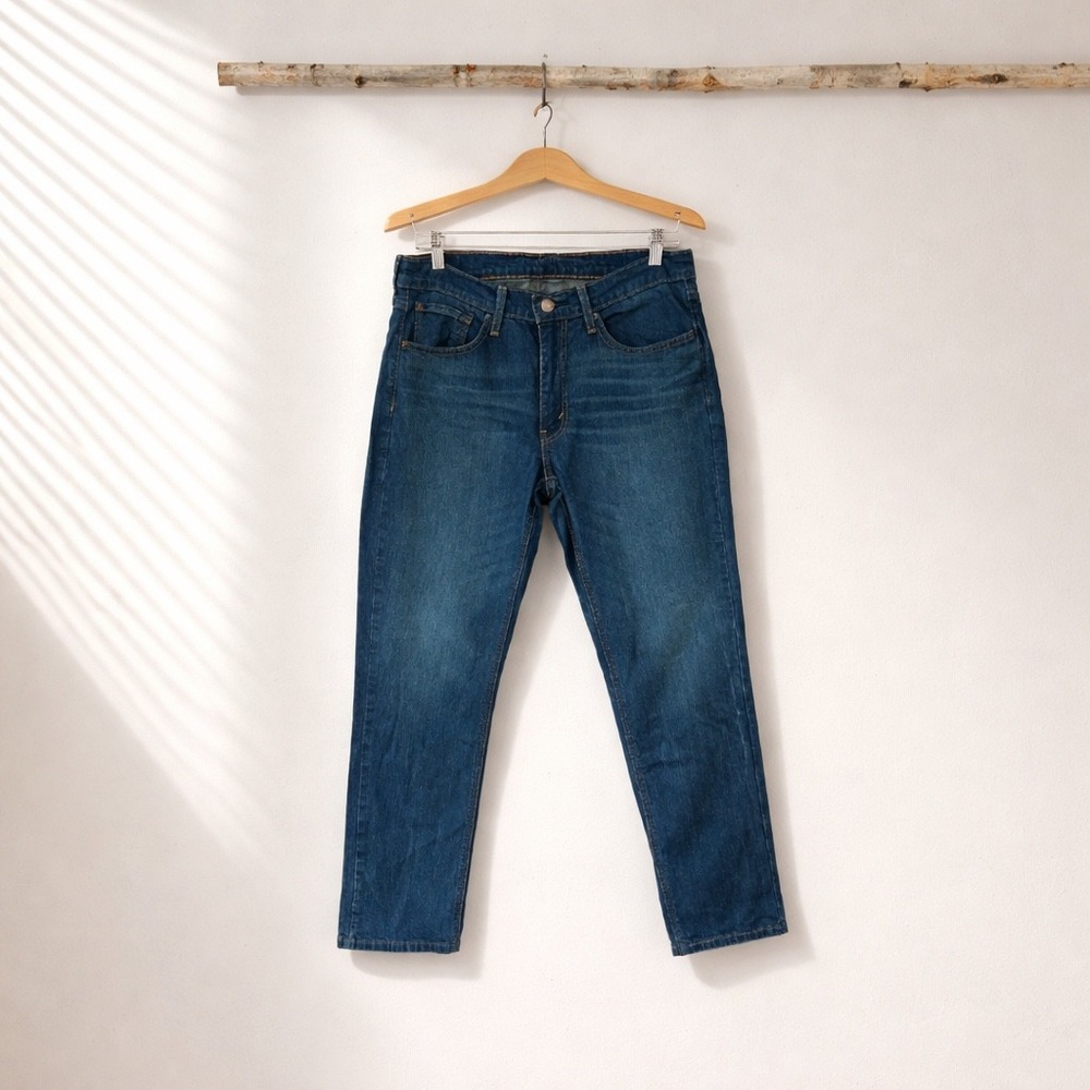 Levis 541 Athletic‎ Taper Mens Jeans Dark Indigo Blue Stretch Size 32x30